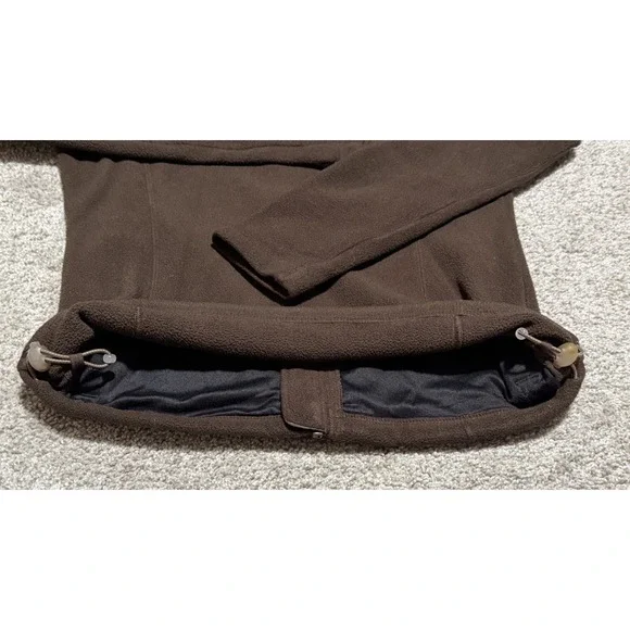 North Face Jacket Womens Small Brown Fleece Full Zip Up Sweater Coat Outdoors - Picture 9 of 10